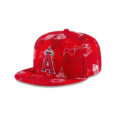 Sapca New Era Los Angeles Angels MLB Chaos 59FIFTY Fitted - Rosii